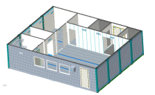 High-end prefabricated splicing monitoring shelter